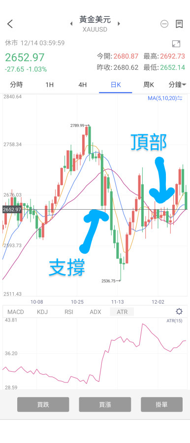 黃金續跌,美元台幣利息差不多,賣美元😁