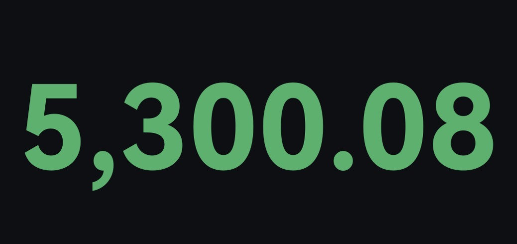 黃金新高5300，打卡啦⋯⋯